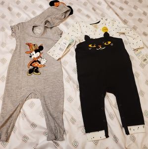 Brand new baby girl rompers for Halloween